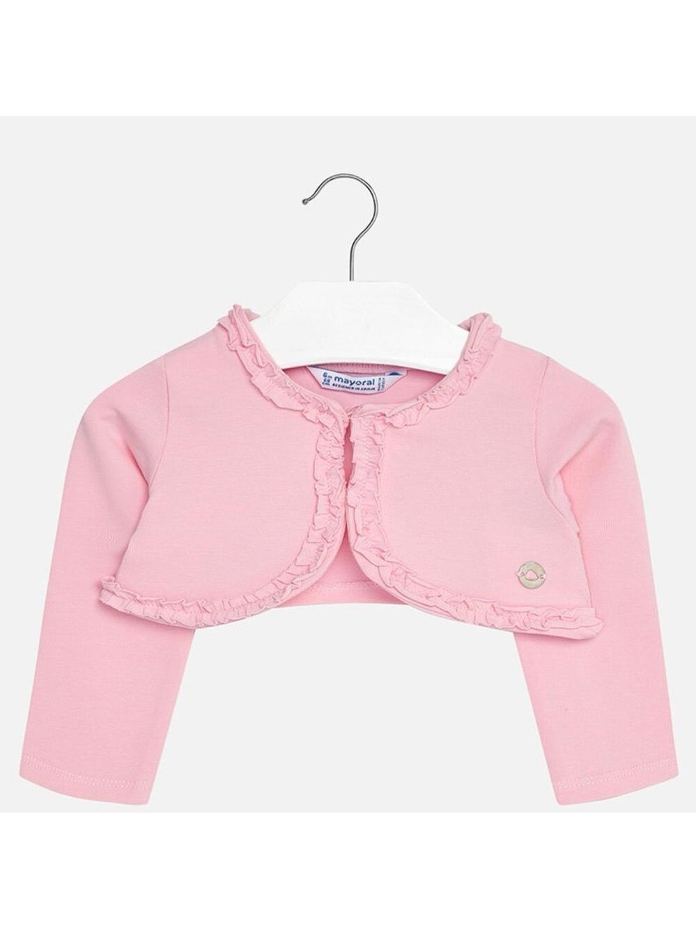 Size 18 months Mayoral Pink Girls Ruffle Bolero Cardigan